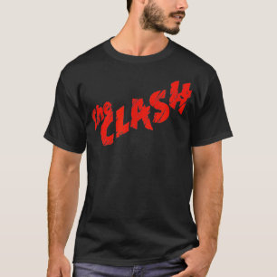 The Clash u2013 zerkratztes rotes Logo  T-Shirt