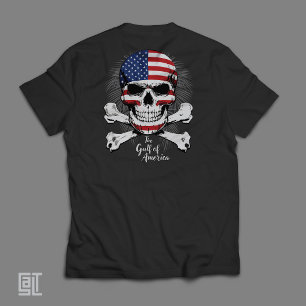 The Classic Gulf of America Skull and Crossbones P T-Shirt