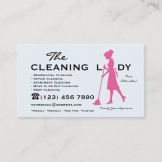 The Cleaning Lady House Reinigungsdienstleistungen Visitenkarte