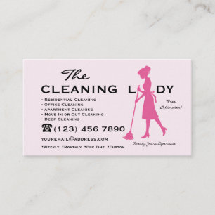 The Cleaning Lady House Reinigungsdienstleistungen Visitenkarte