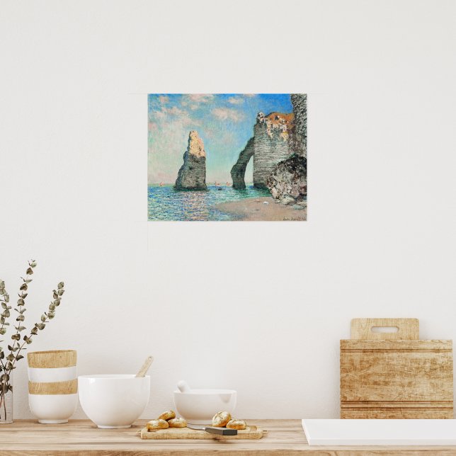 The Cliffs at Etretat by Monet Poster (Küche)