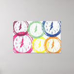 The Clock - Pop Leinwanddruck<br><div class="desc">Vintage clock is pop art for your home or office.</div>