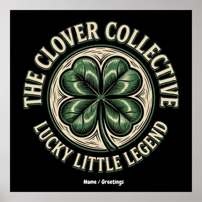 The Clover Collective Vintage Lucky Little Legend  Poster (Vorne)