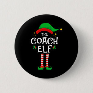 The Coach Elf Christmas Family Matching Group Button