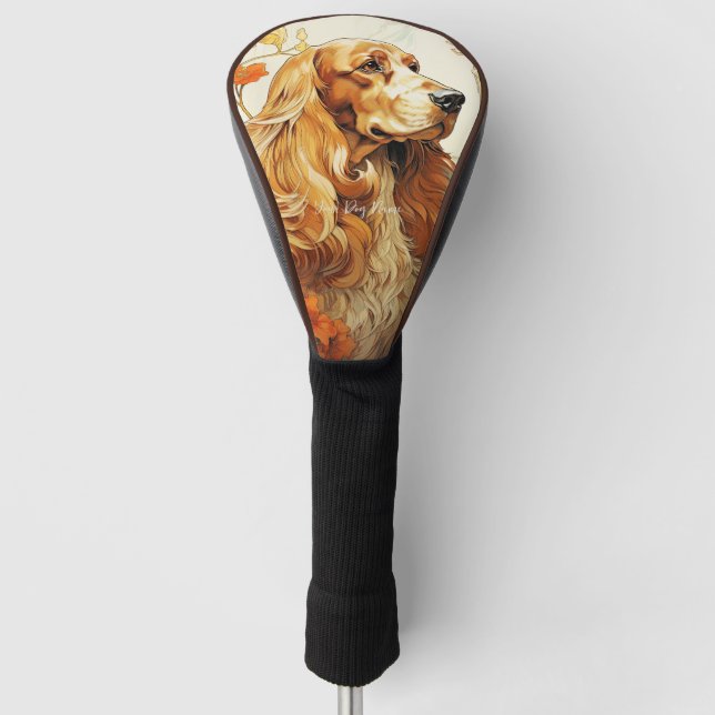 The Cocker Spaniel Dog 001 - Natalia Mucha Golf Headcover (Vorderseite)