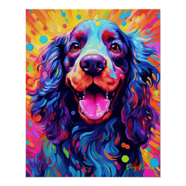 The Cocker Spaniel Dog 002 - Zetton Ziana Poster (Vorderseite)