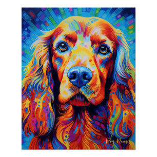 The Cocker Spaniel Dog 004 - Zetton Ziana Poster