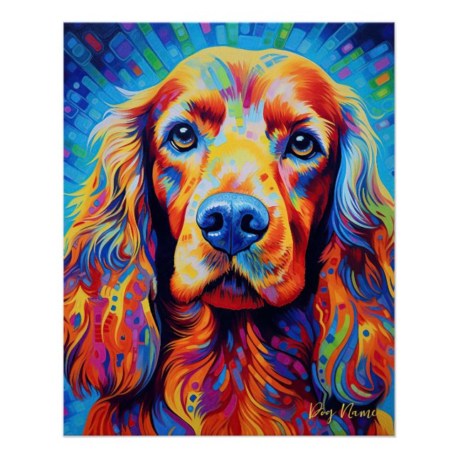 The Cocker Spaniel Dog 004 - Zetton Ziana Poster (Vorderseite)