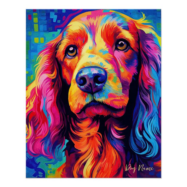 The Cocker Spaniel Dog 005 - Zetton Ziana Poster (Vorderseite)