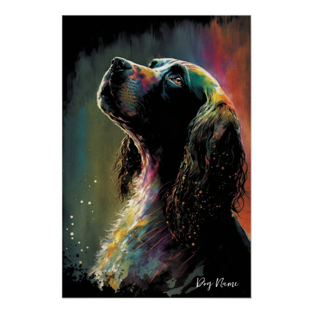 The Cocker Spaniel Dog - Composition 005 Poster (Vorderseite)