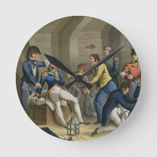 The Cockpit, Battle of the Nile, showing Nelson wo Runde Wanduhr