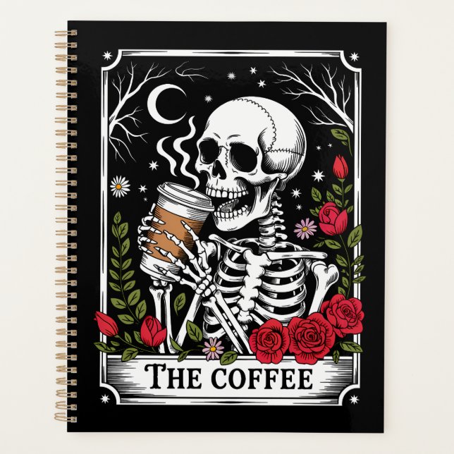 The Coffee Witchy Vibes Tote Bag – Magical Goth  Planer (Vorderseite)