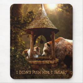 The Collie, the Boy and the Well - Funny Mousepad