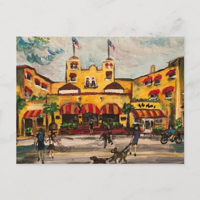"The Colony Hotel at Delray Beach, Florida" Karte (Vorderseite)