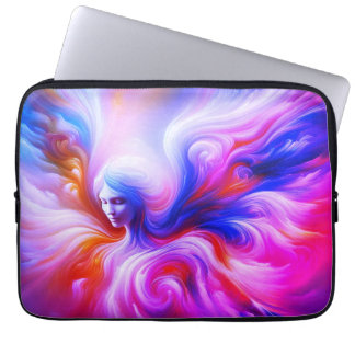 The Colorful Wispy Angel on Front of a Laptopschutzhülle