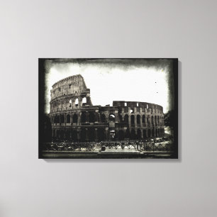 The Colosseum in Black and White Leinwanddruck