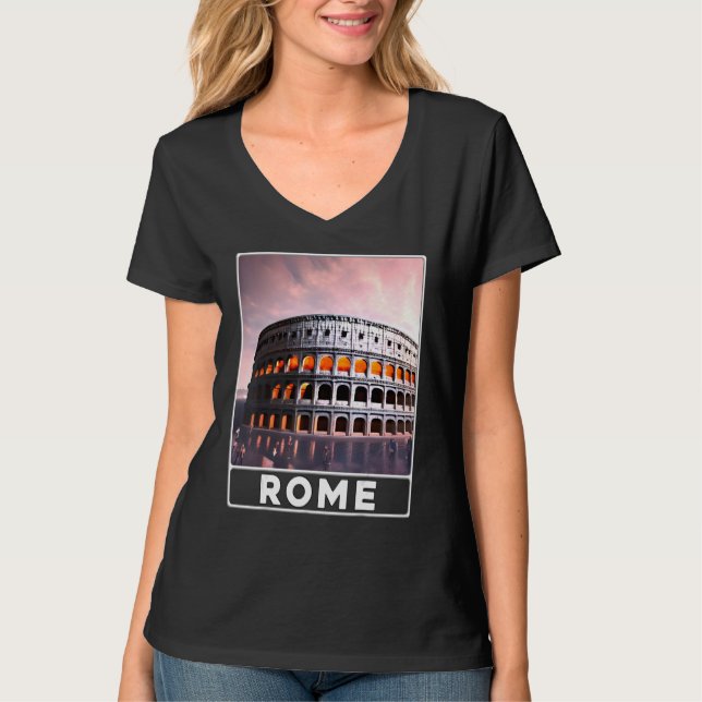 The Colosseum Rome Italy Souvenir T-Shirt (Vorderseite)