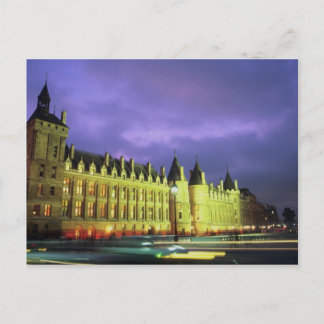 The Conciergerie by night, Paris, Frankreich Postkarte