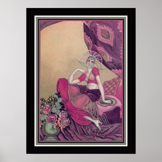 "The Concubine" Art Deco Print der 1920er Jahre Poster (Vorne)