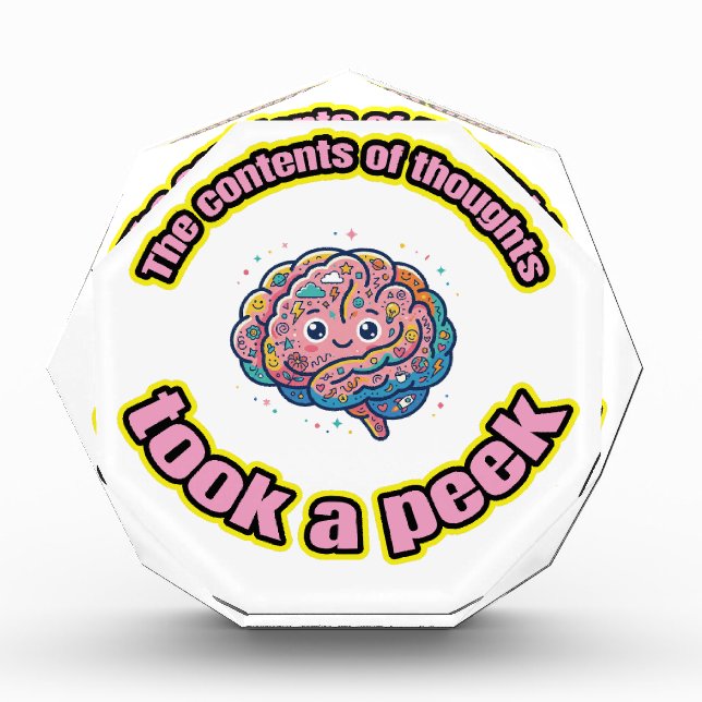 The contents of thoughts took a peek fotoblock (Vorderseite)