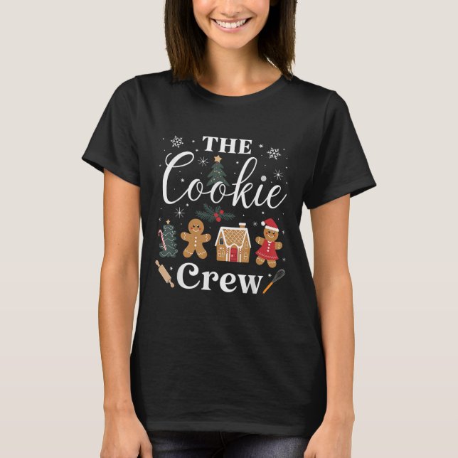 The Cookie Crew Christmas Baking Cookie Lover Kids T-Shirt (Vorderseite)
