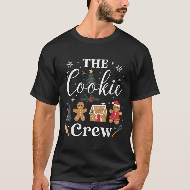 The Cookie Crew Christmas Baking Cookie Lover Kids T-Shirt (Vorderseite)