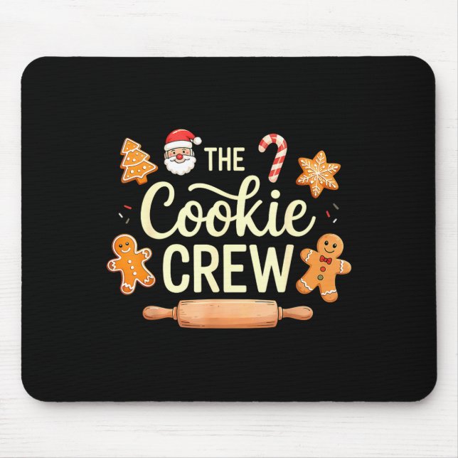 The Cookie Crew Christmas Baking Cookie Lover  Mousepad (Vorne)