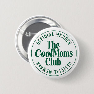 The Cool Moms Club Retro Grün Button