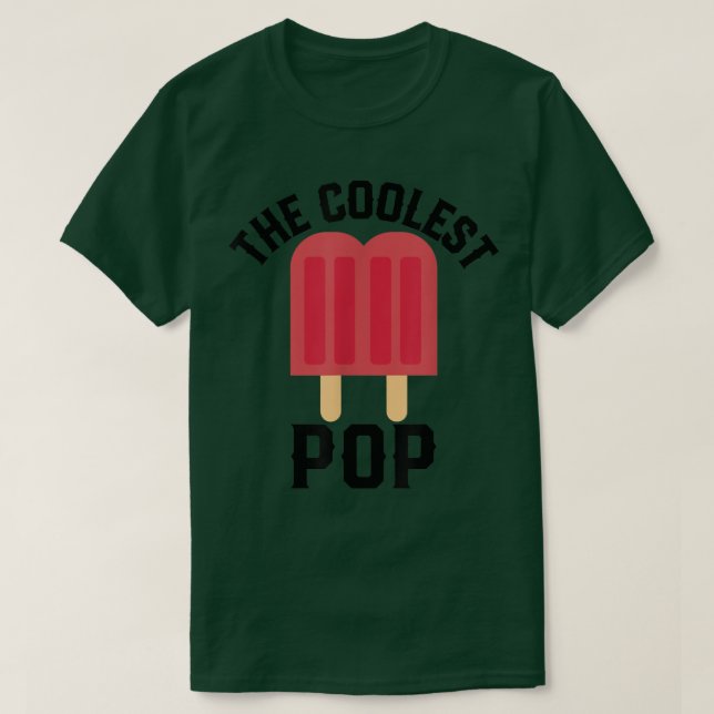 The Coolest pop Funny Ice popsicle  T-Shirt (Design vorne)