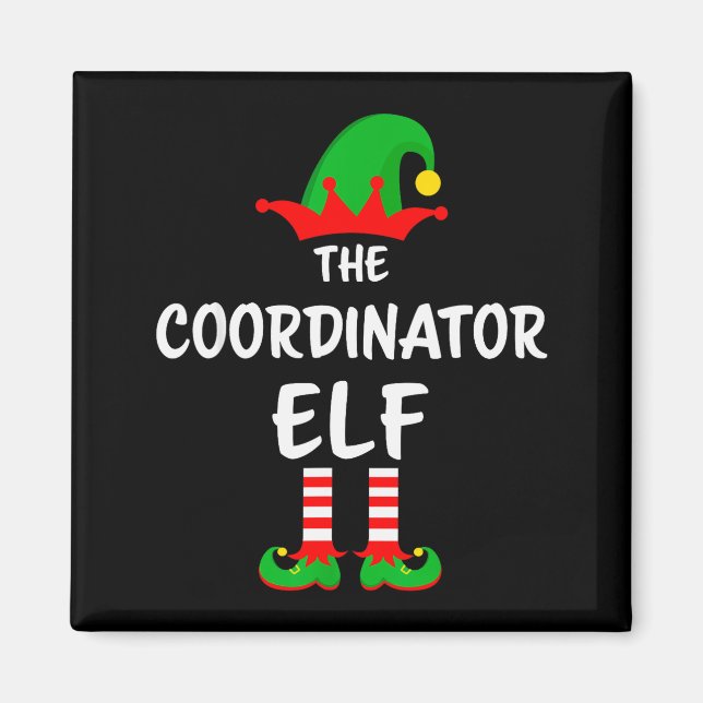 The Coordinator Elf Matching Family Christmas  Magnet (Vorne)