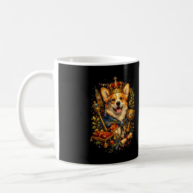 The Corgi King Kaffeetasse (Links)