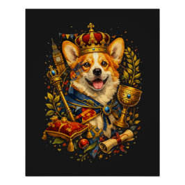 The Corgi King Poster