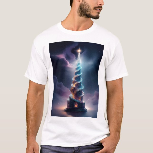 The Corkscrew Tower With Starburst At Top T Shirt (Vorderseite)