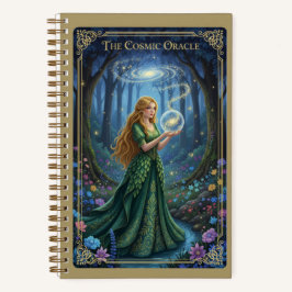 The Cosmic Oracle Forest Galaxy Journal Notizbuch