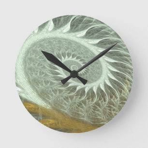 The Cosmic Spiral - Sacred Geometry Golden Spiral Runde Wanduhr