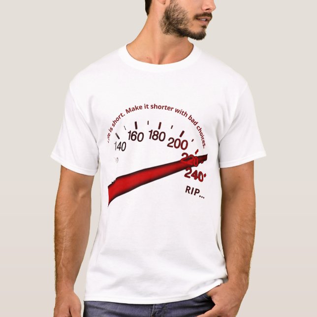 The Cost of Speed: A Deadly Choice T-Shirt (Vorderseite)