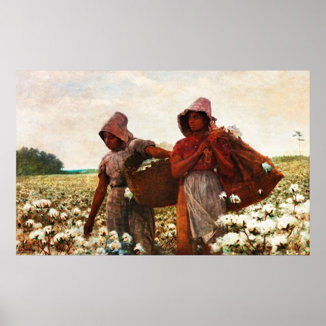 The Cotton Pickers von Winslow Homer Poster (Vorne)