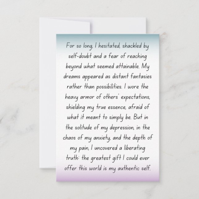 The Courage to Be (Vorderseite)