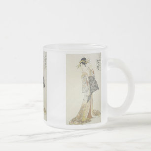 The Courtesan Takikawa, Eishu, 1796, Tasse & Stein