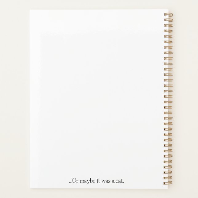 The Cover Had a Dog on It Planer (Rückseite)