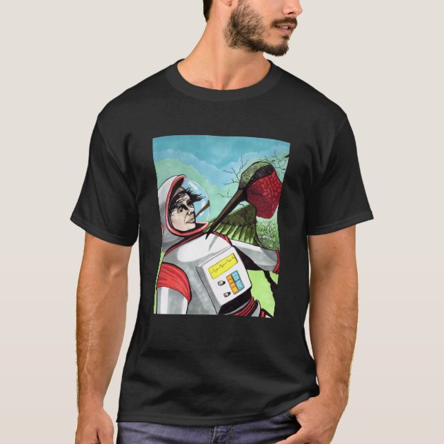 The Cover Up - Astronaut and Hummingbird T-Shirt (Vorderseite)