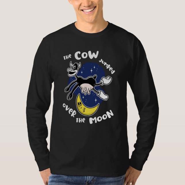 The Cow Jumped Over the Moon Boys Girls Adults T-Shirt (Vorderseite)