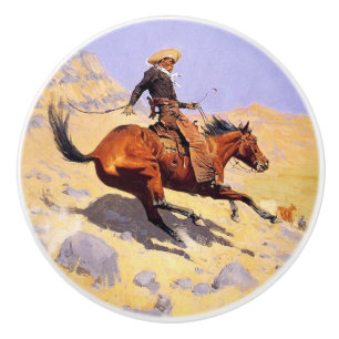 The Cowboy (von Frederic Remington) Keramikknauf