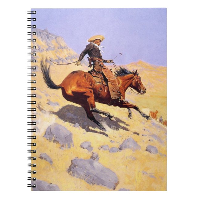The Cowboy (von Frederic Remington) Notizblock (Vorderseite)