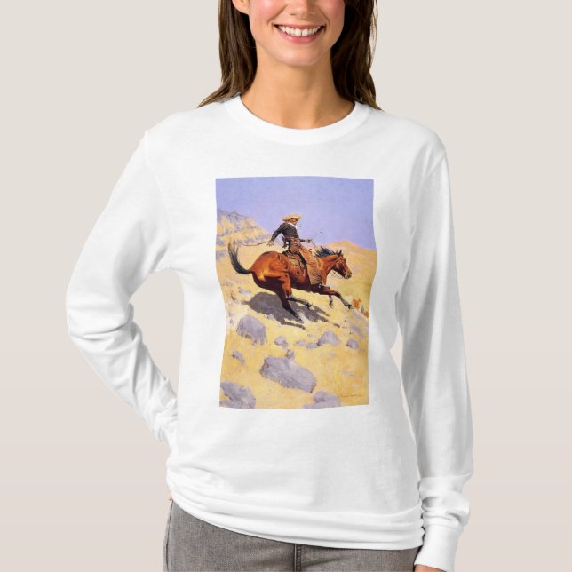 The Cowboy (von Frederic Remington) T-Shirt (Vorderseite)