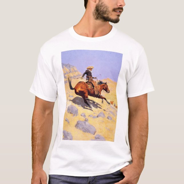 The Cowboy (von Frederic Remington) T-Shirt (Vorderseite)