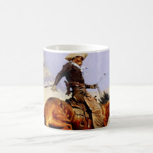 The Cowboy von Remington, Vintage Kavallerie Milit Kaffeetasse