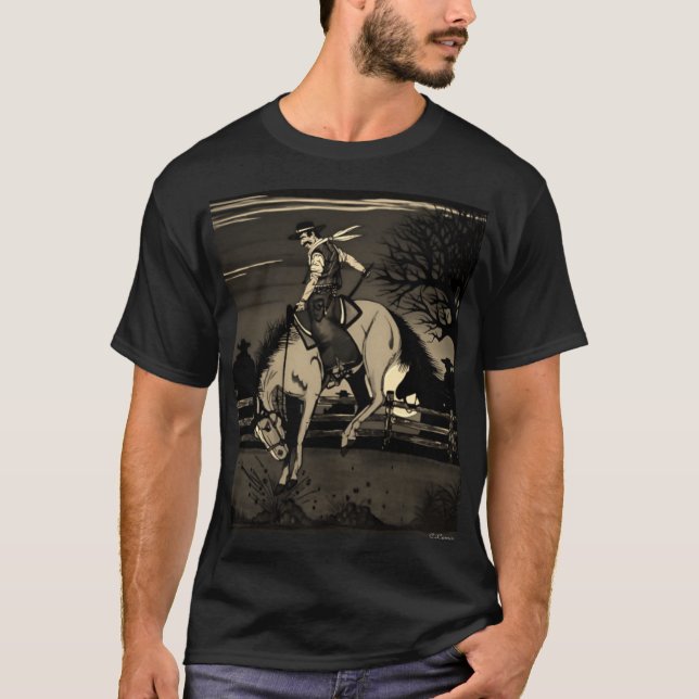 "The Cowboys" Sepia Tone Print. T-Shirt (Vorderseite)