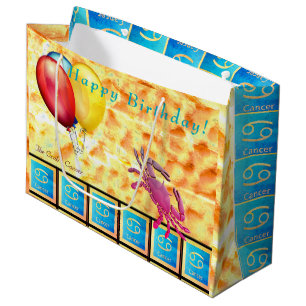 The Crab (21. Juni - 22. Juli) Geburtstag Große Geschenktüte