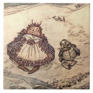 "The Crab and Seiner Mutter" von Arthur Rackham Fliese